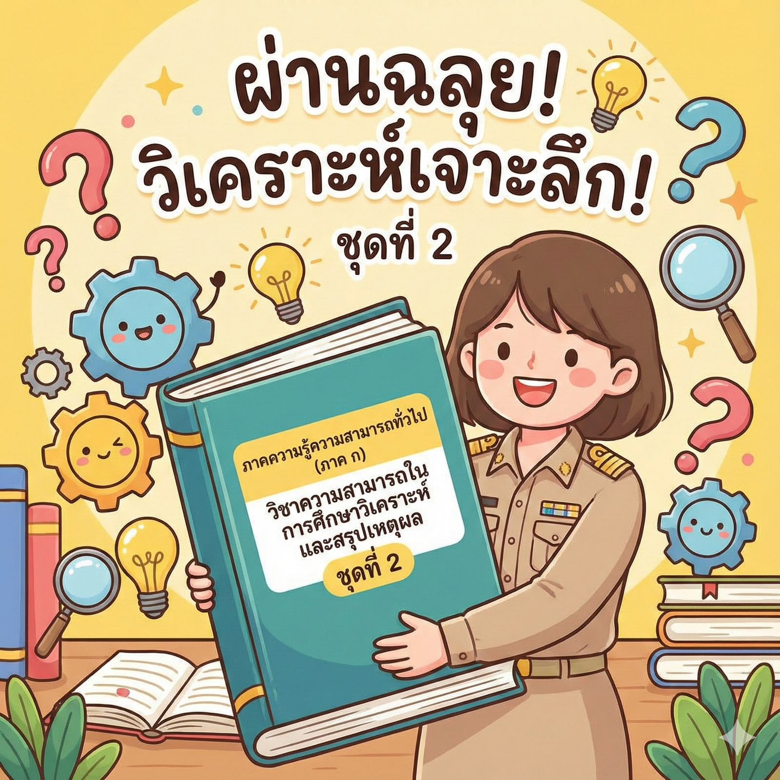 ภาคความรู้ความสามารถทั่วไป (ภาค ก) วิชาความสามารถในการศึกษาวิเคราะห์และสรุปเหตุผล ชุดที่ 2